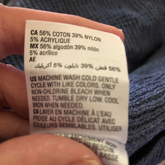 INC International Concepts Blue Gray Turtleneck - Size M - Picture 4 of 14